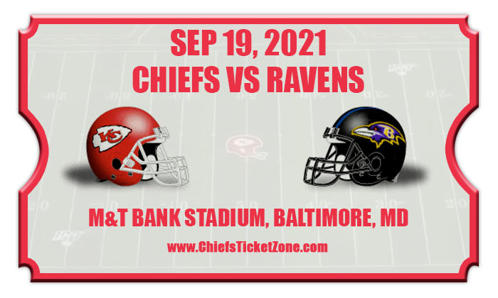 Kansas City Chiefs Vs Baltimore Ravens Football Tickets 091921